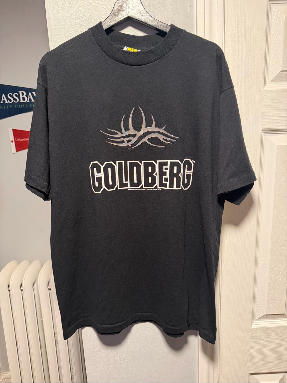 Vintage 1998 WCW Goldberg Tattoo Shirt Size Men XL